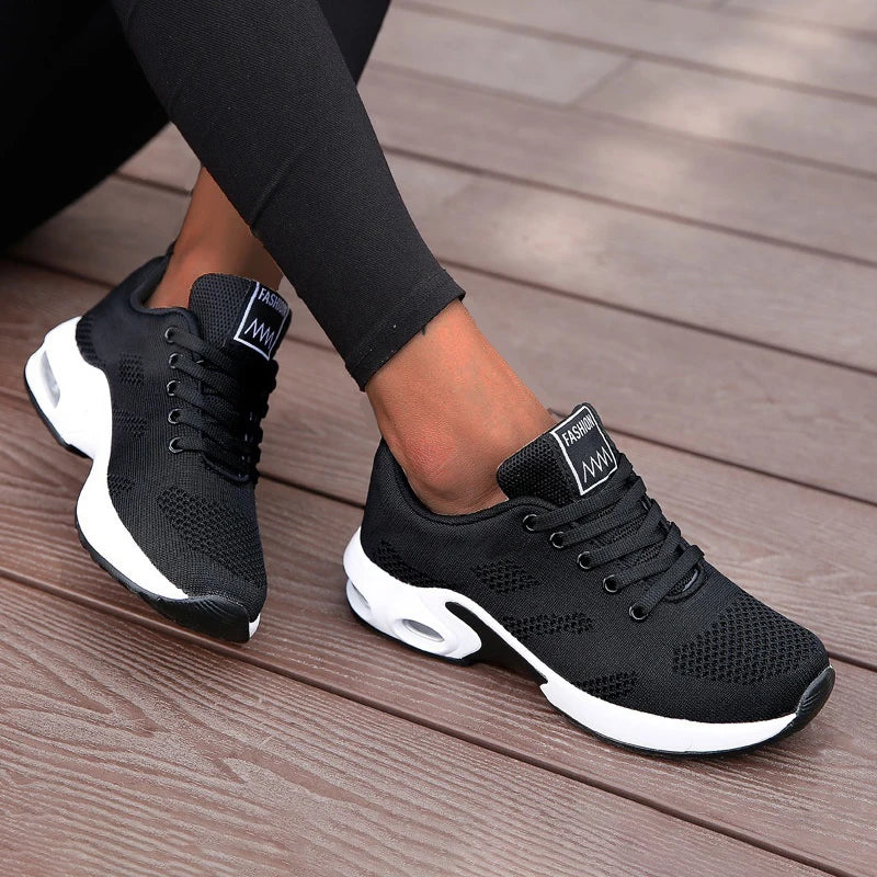 Women’s Breathable Air Mesh Flat Platform Shoes - Jeglowstore