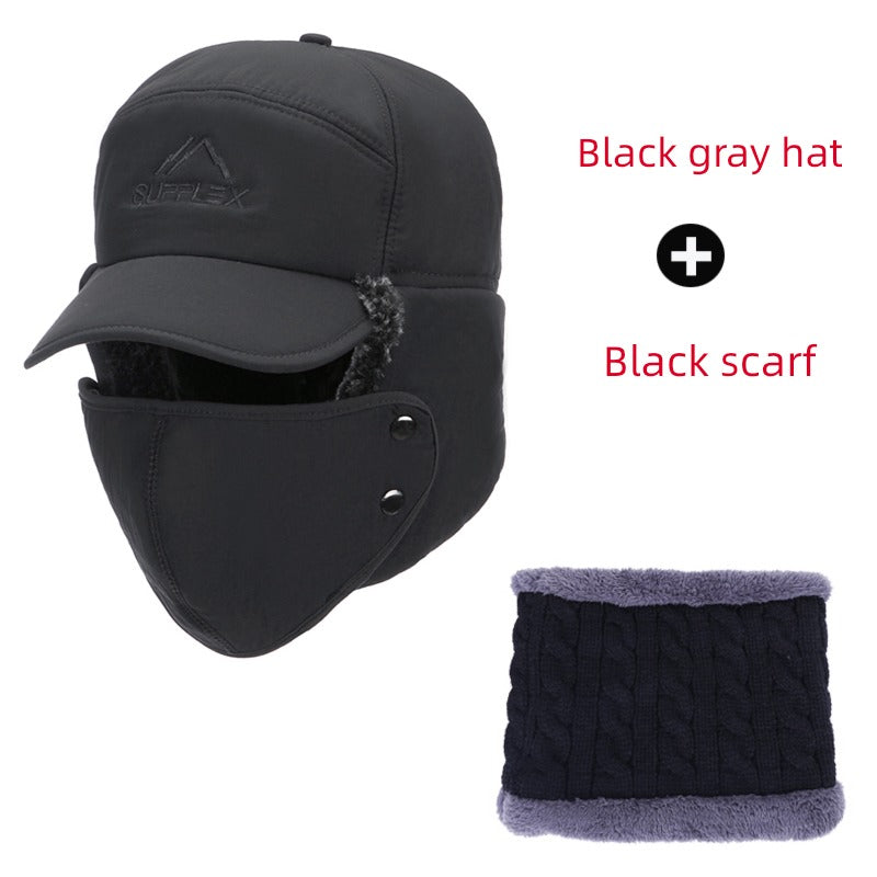 Middle-Aged and Elderly Men Winter Dad Fleece Thickened Ushanka