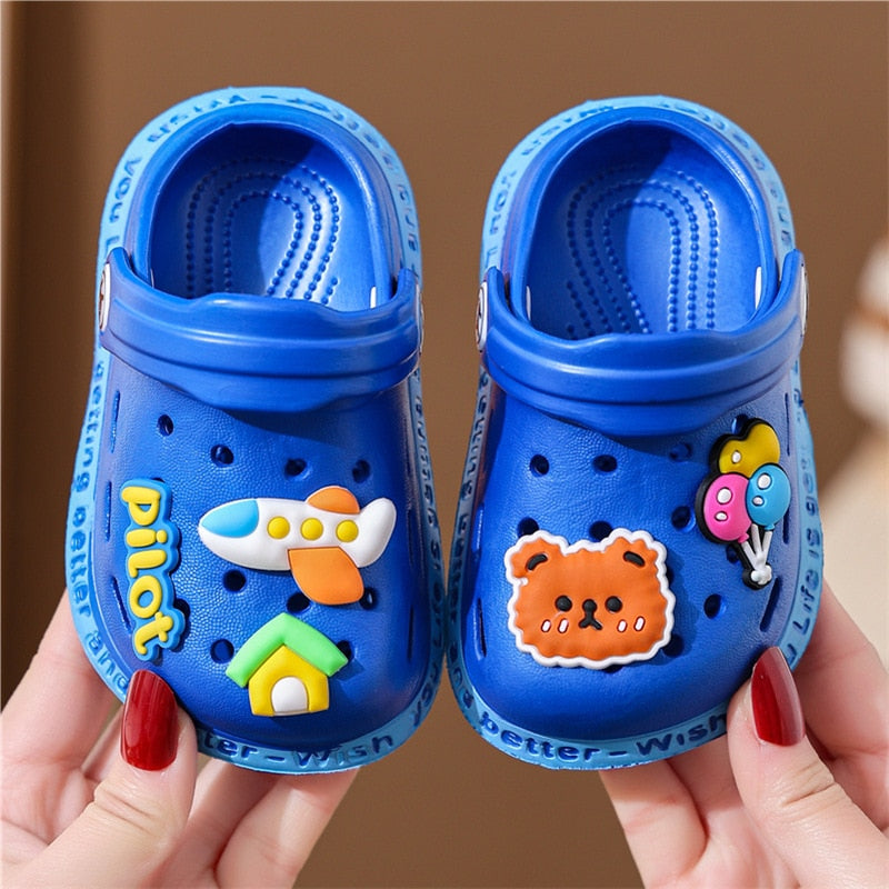 Kids Slippers For Boys Girls Cartoon Shoes Summer Toddler Flip Flops Baby Indoor Slippers Beach Swimming Slippers For Children