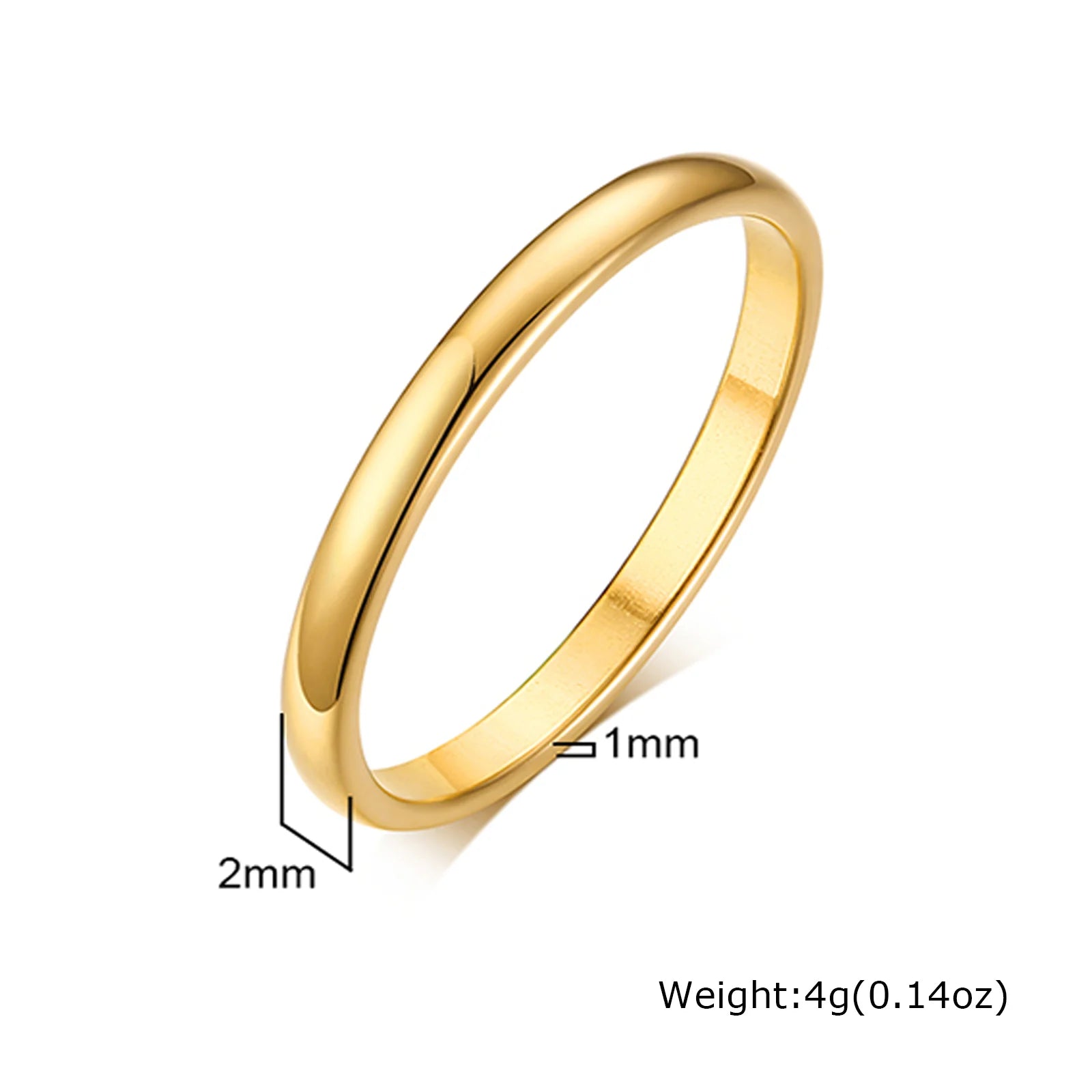 Gold Stainless Steel Ring - Jeglowstore