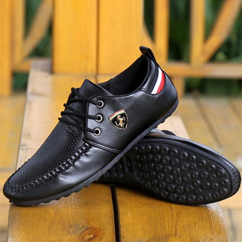Spring And Autumn New Style Breathable Men's Casual Shoes the British Sneakers Solid Lace-up Men Shoes