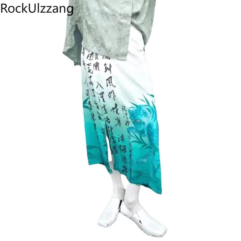 High Split Maxi Long Black Skirt Elastic Waist Midi Skirts Harajuku Gothic Japanese Letter Grunge Punk y2k Street hippie vintage