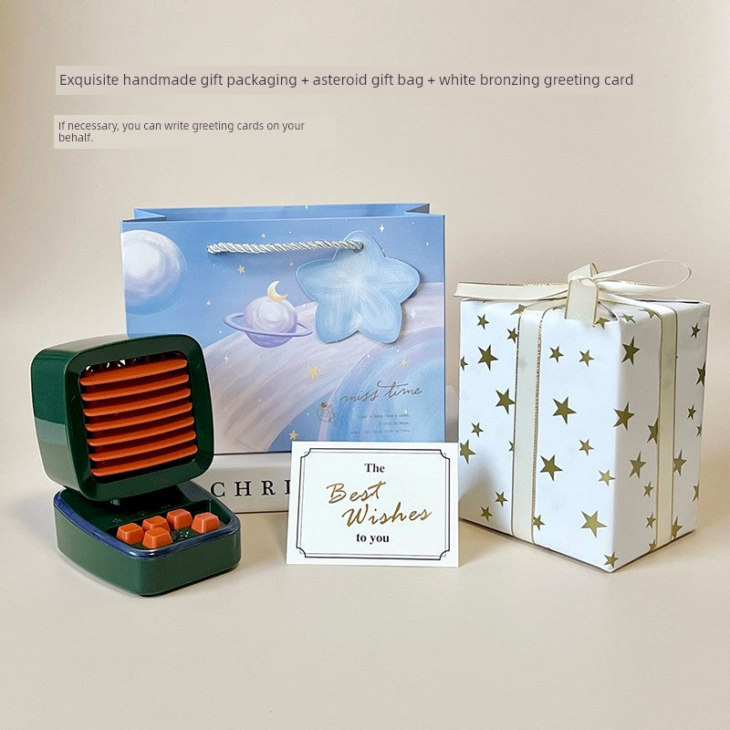 [Immaterial] Retro Game Machine Thermantidote Multi-Color Optional Student Cute Desktop Hydrating Humidifying Fan