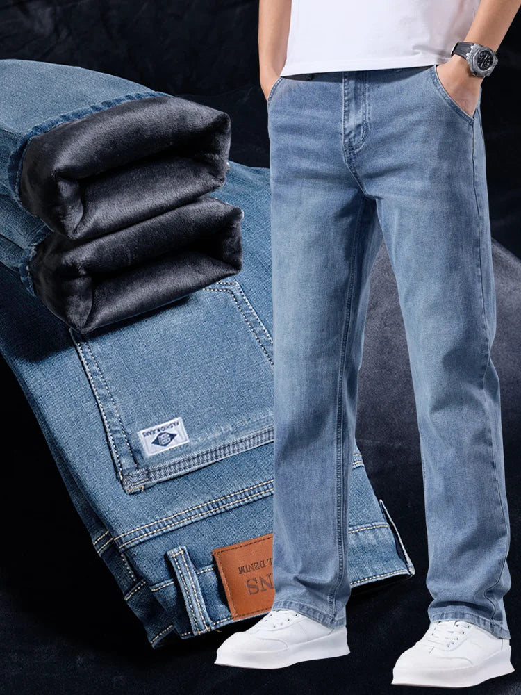 Men’s Business Casual Winter Jeans - Jeglowstore