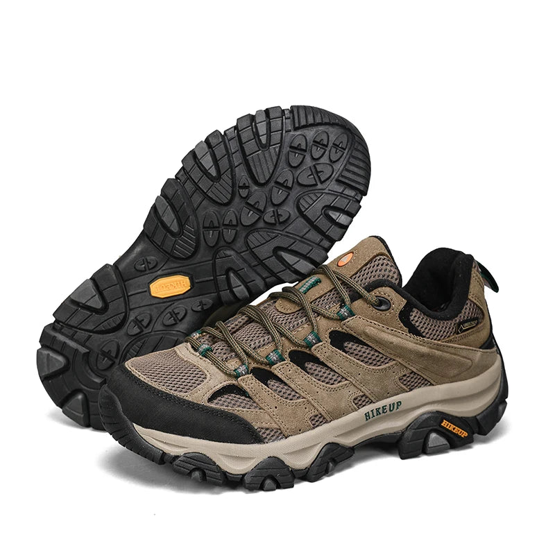 Men’s Leather Hiking Sneakers - Jeglowstore