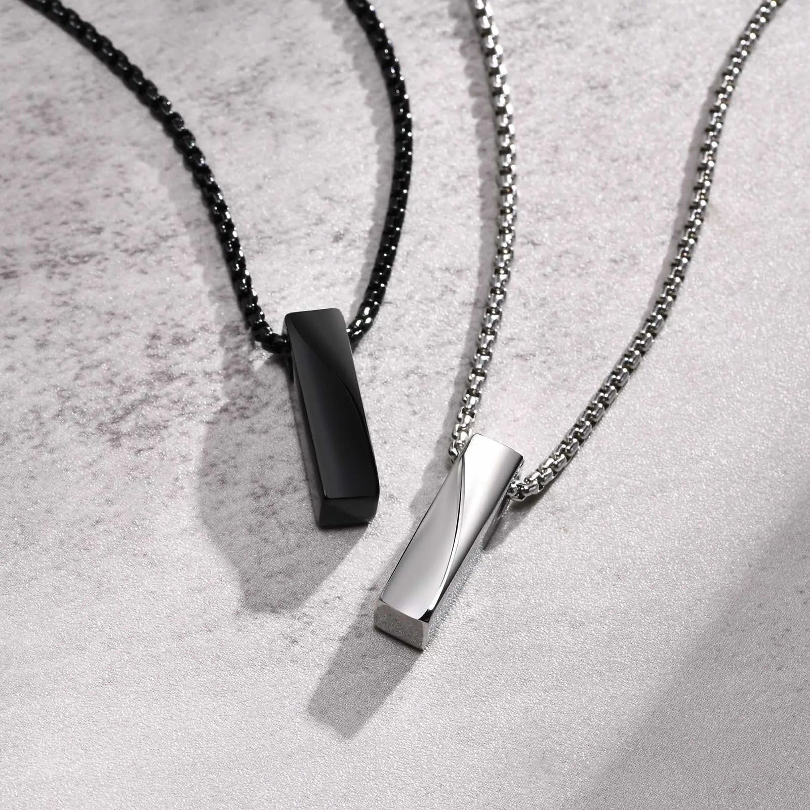 Vnox Small Mobius Bar Necklace - Jeglowstore