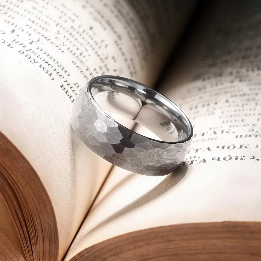 Brushed Stainless Steel Couple Ring - Jeglowstore