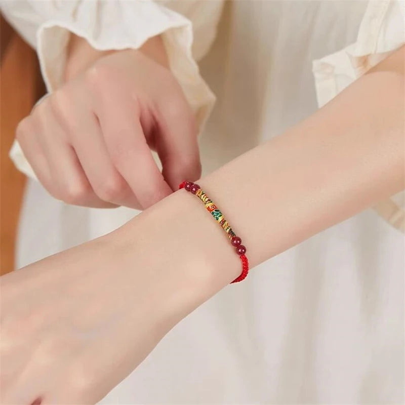 Lucky Koi Red Rope Cinnabar Bracelet