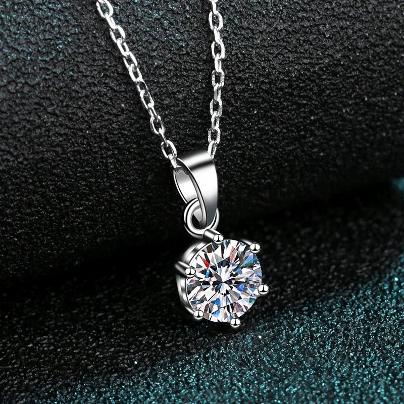 18K Gold Plated Moissanite Necklace - Jeglowstore