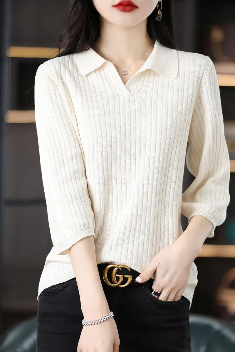 Women’s Cotton Polo Knit T shirt