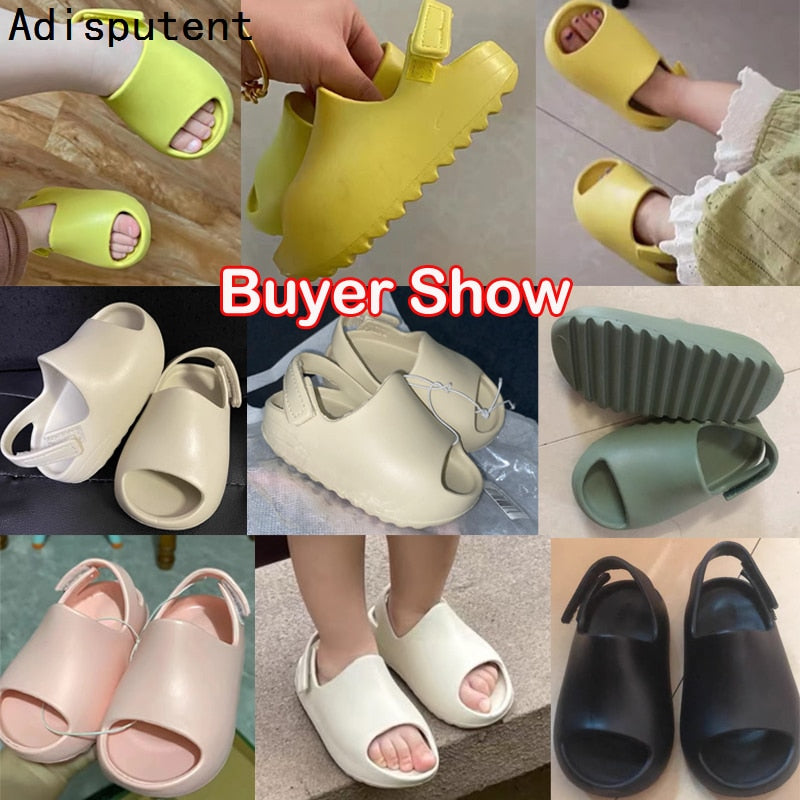 Summer Slippers For Kids Sandals Baby Toddler Fashion Boys Girls Shoes Beach Slides Bone Resin Children Lightweight Water Shoes