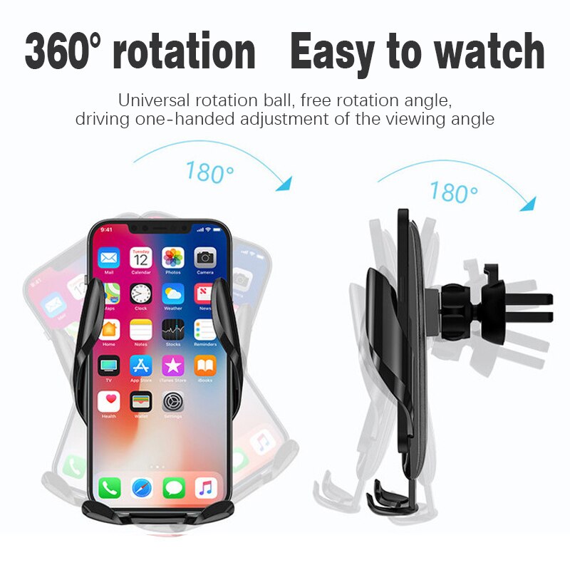 New Mirror Car Mobile Phone Holder Navigation Gravity Sensing Air Outlet Clip Universal Mobile Phone Holder Automotive Supplies