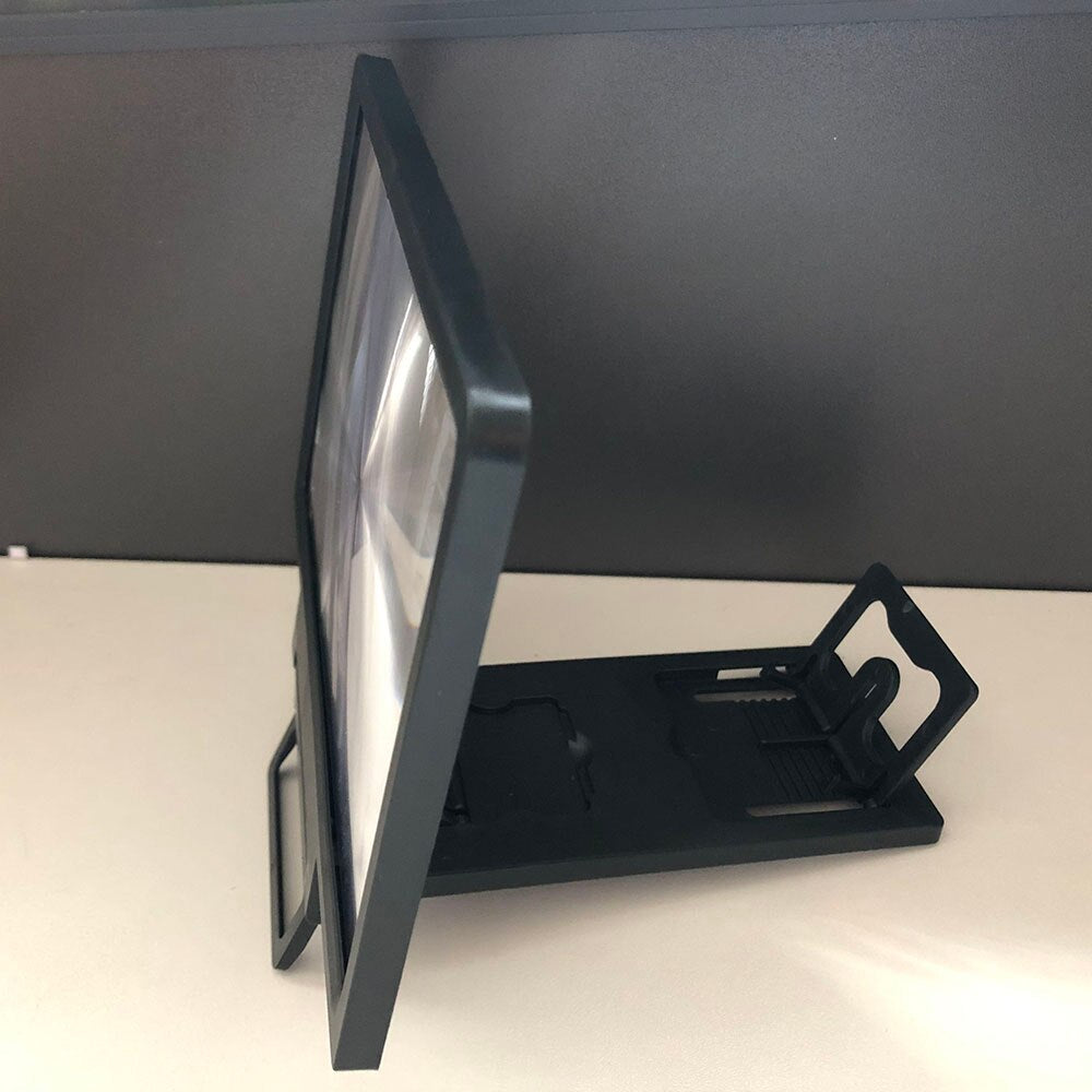 3d Hd Screen Amplifier Folding Mobile Phone Video Screen Amplifier Magnifying Glass Stand Bracket Enlarge Stand Eyes Protection