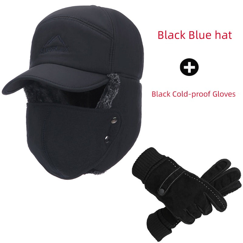 Middle-Aged and Elderly Men Winter Dad Fleece Thickened Ushanka