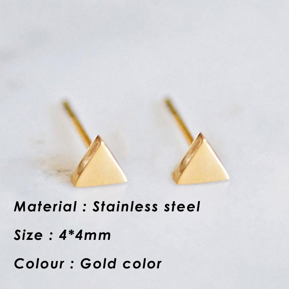 Small Heart Stainless Steel Stud Earrings for Women Girl Not Fade Gold Color Tiny Earrings Korea Fashion Jewelry Piercing Ear