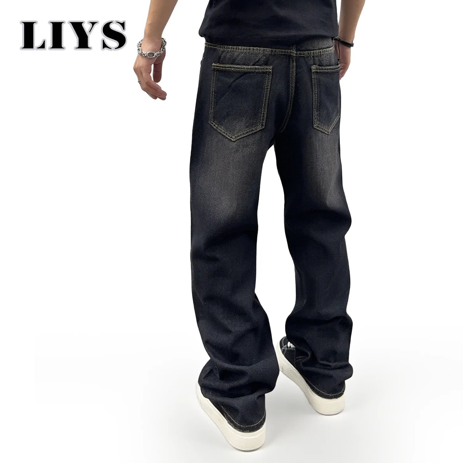 Men’s Classic Loose Denim Jeans - Jeglowstore