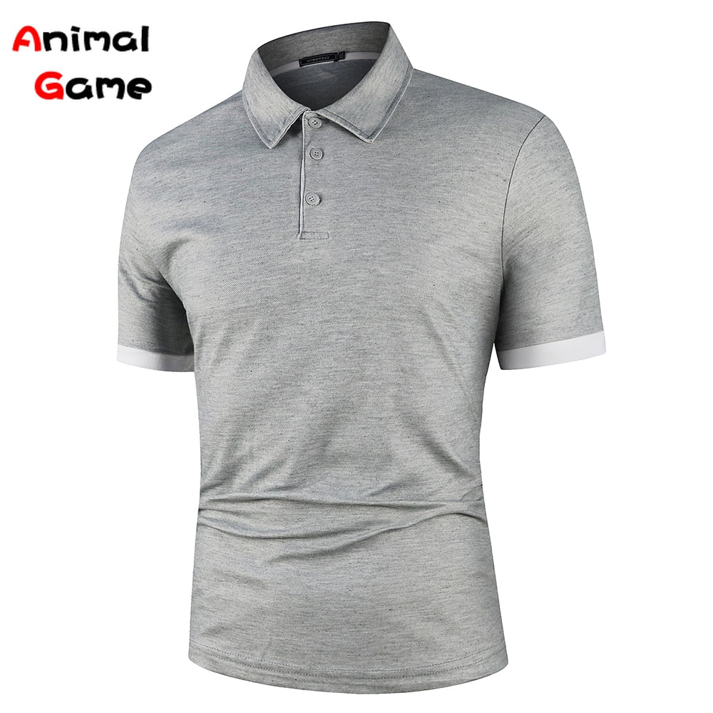 Summer Men Polo Men Shirt Short Sleeve Polo Shirt Contrast Color Polo New Clothing Streetwear Casual Fashion Men Collar Tops