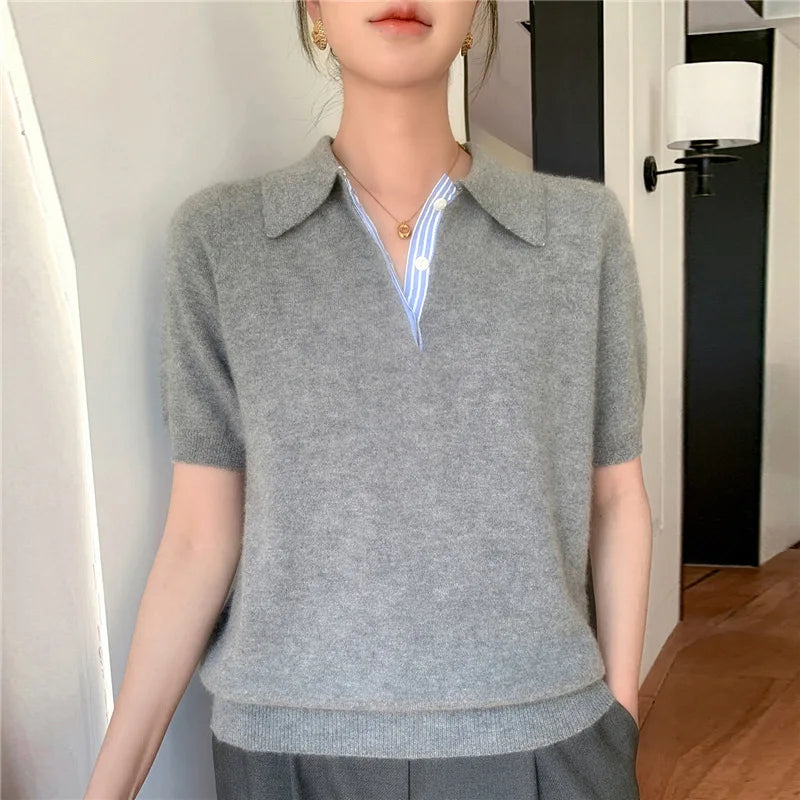 Women’s Autumn Winter Knit T shirt - Jeglowstore