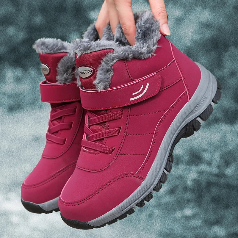 Men’s Fur-Lined Winter Snow Shoes - Jeglowstore