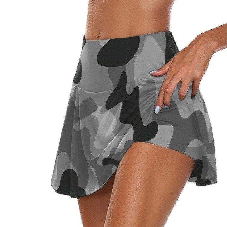 Tennis for Women Dance Fitness Solid Sports Skirts Female Tennis Running Skort Active Athletic Yoga Fitness Skirt Short 2023