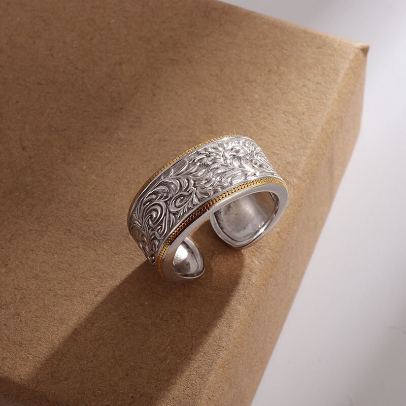 Unique Design Notch Set Crushed Zircon Rings for Men Creative Fashion Rings Jewelry Gifts