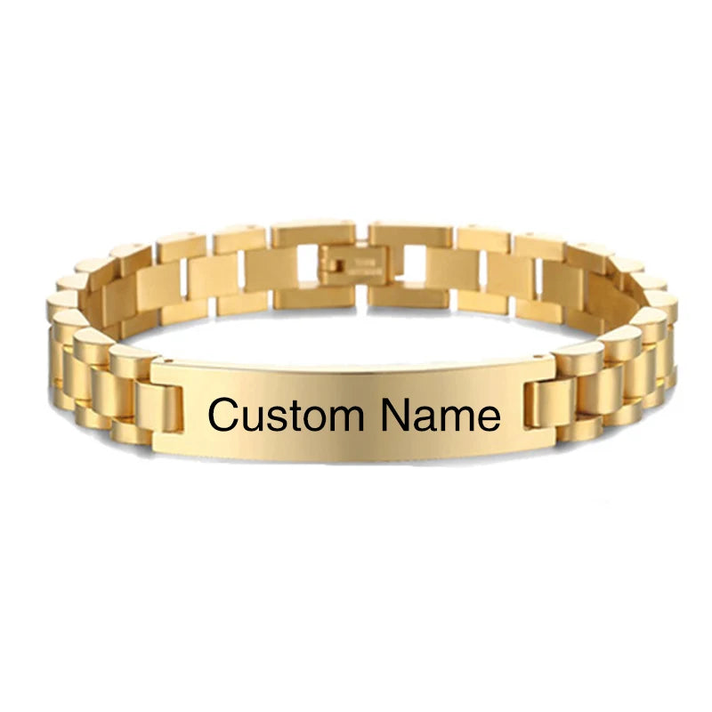 Personalized Stainless Steel ID Bracelet - Jeglowstore