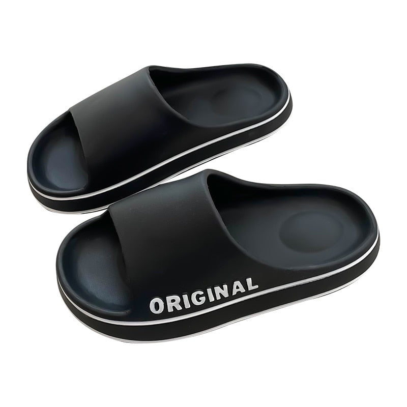 Men Trend New Summer Slippers EVA Soft Bottom Cloud Slides Light Beach Shoes Male Suitable Indoor and Outdoor