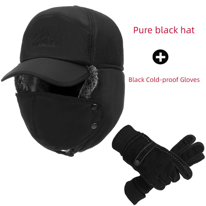 Middle-Aged and Elderly Men Winter Dad Fleece Thickened Ushanka