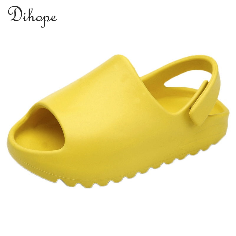 Kids Sandals Baby Toddler Adults Slip-on Fashion Boys Girls Foam Beach Summer Slides Bone Resin children Lightweight Water Shoes