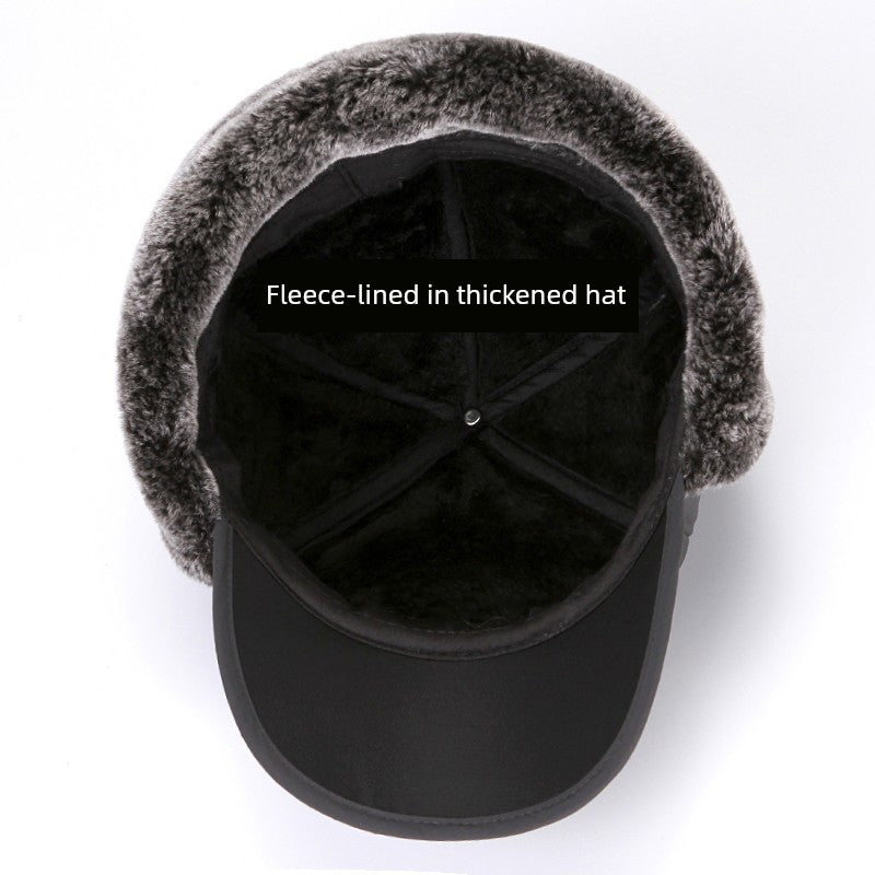 Middle-Aged and Elderly Men Winter Dad Fleece Thickened Ushanka