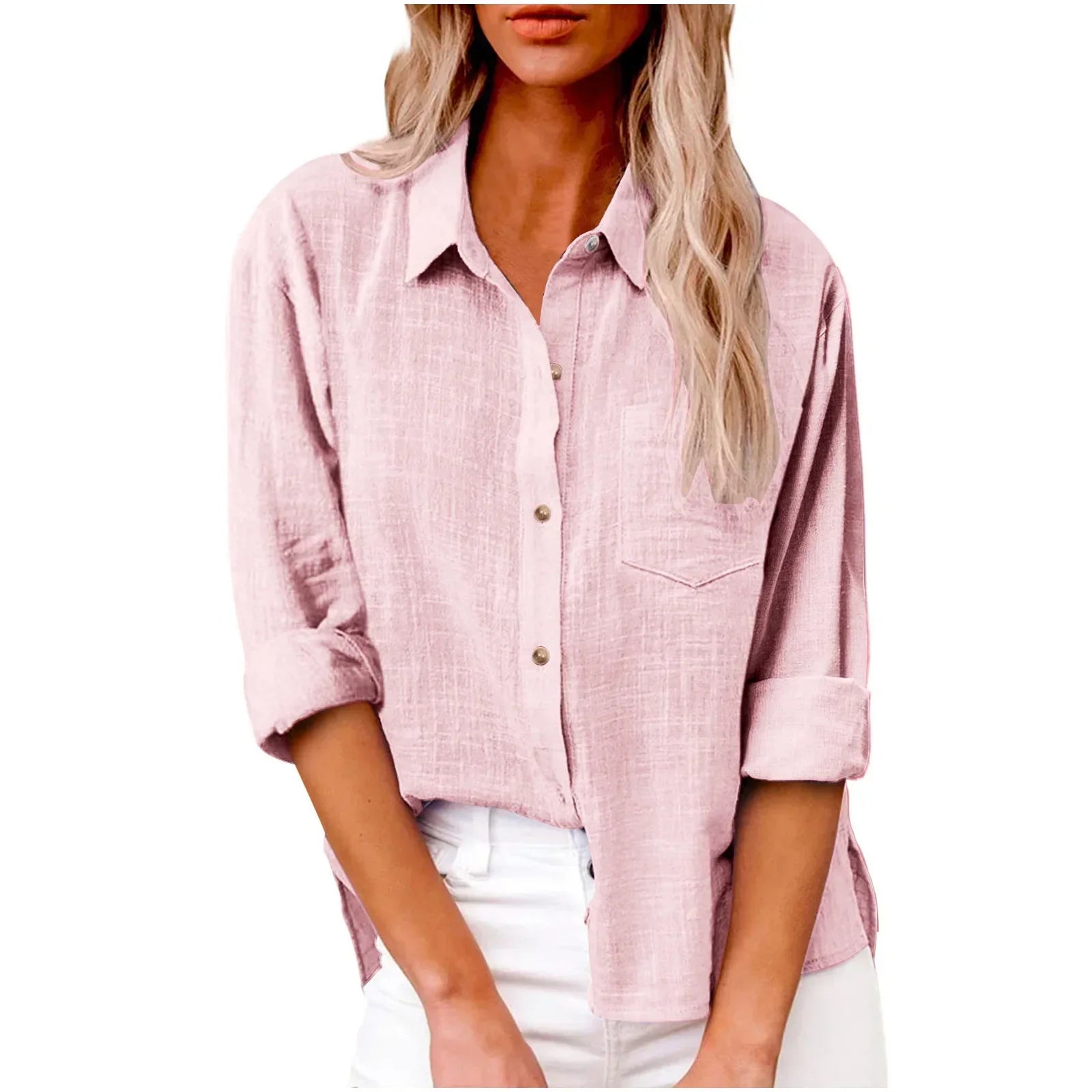 Women’s Solid Casual Long Sleeve - Jeglowstore