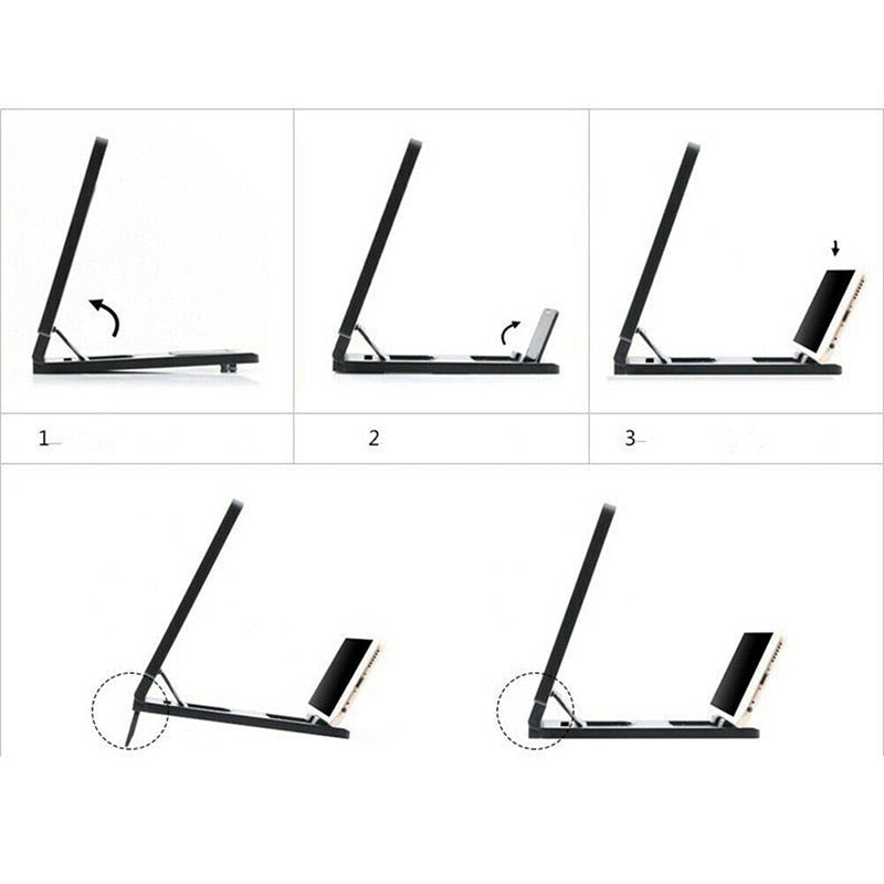 3d Hd Screen Amplifier Folding Mobile Phone Video Screen Amplifier Magnifying Glass Stand Bracket Enlarge Stand Eyes Protection
