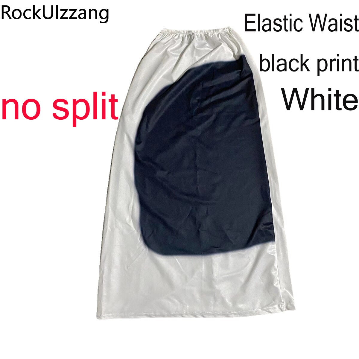 High Split Maxi Long Black Skirt Elastic Waist Midi Skirts Harajuku Gothic Japanese Letter Grunge Punk y2k Street hippie vintage