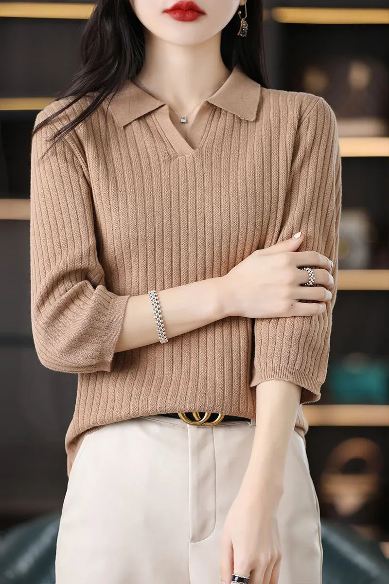 Women’s Cotton Polo Knit T shirt