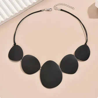 Irregular Round Linked Pendant Necklace - Jeglowstore