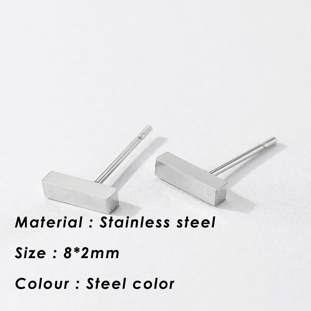 Small Heart Stainless Steel Stud Earrings for Women Girl Not Fade Gold Color Tiny Earrings Korea Fashion Jewelry Piercing Ear