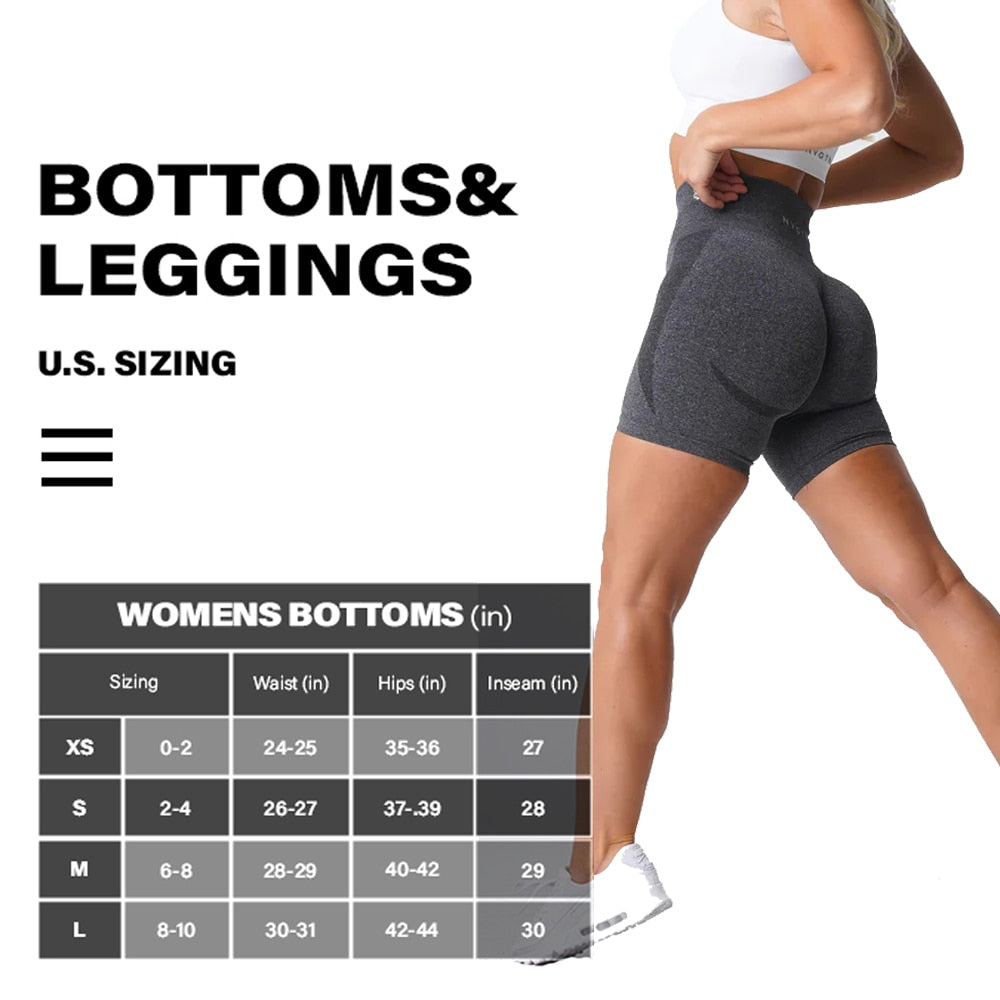NVGTN Women's Seamless High Waist Shorts Smile Contour Cycling Shorts Gym Yoga Workout Casual Sports