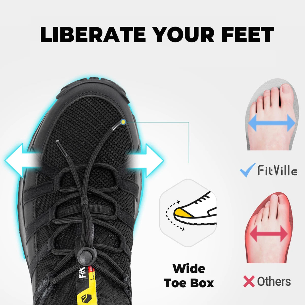 FitVille Arch Support Hiking Loafers - Jeglowstore