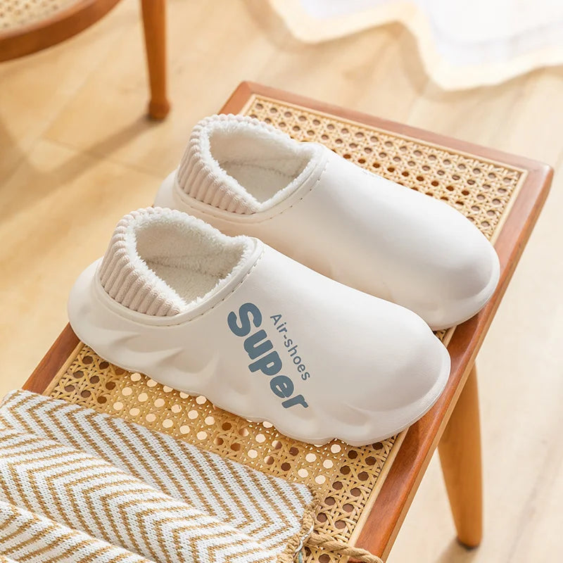 Winter Cotton Plush Indoor Outdoor Slippers - Jeglowstore