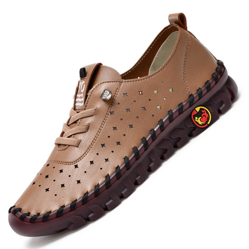 Sneakers Women Shoes Platform Loafers Lace Up Leather Flat Slip-On New Spring Casual Mom Shoe Mujer Zapatos Chaussure Femme