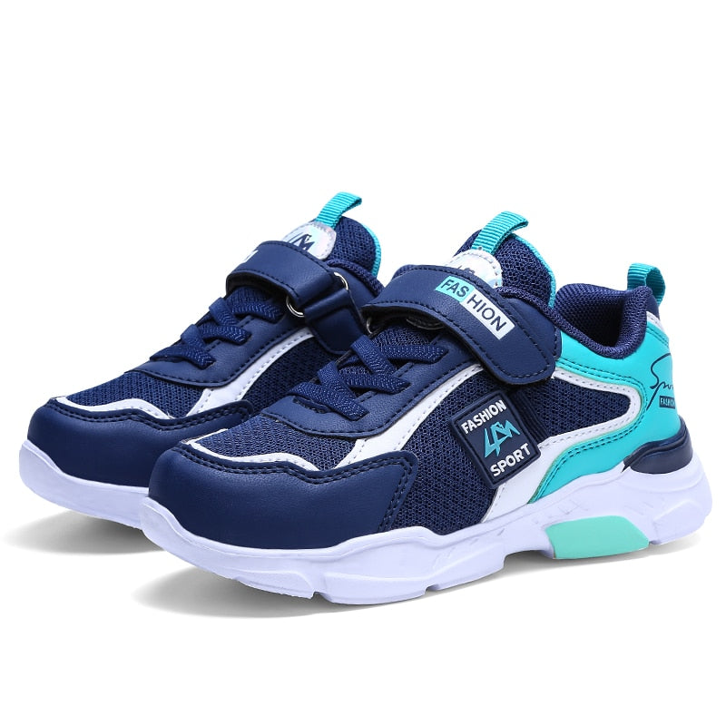 Children Casual Shoes for Boys Breathable Sneaker Summer Air Mesh Kids Hook&Loop Students School Shoe Size28-40