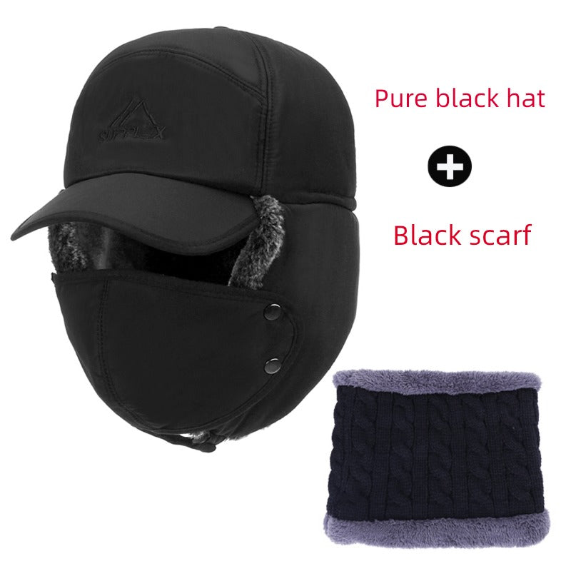 Middle-Aged and Elderly Men Winter Dad Fleece Thickened Ushanka