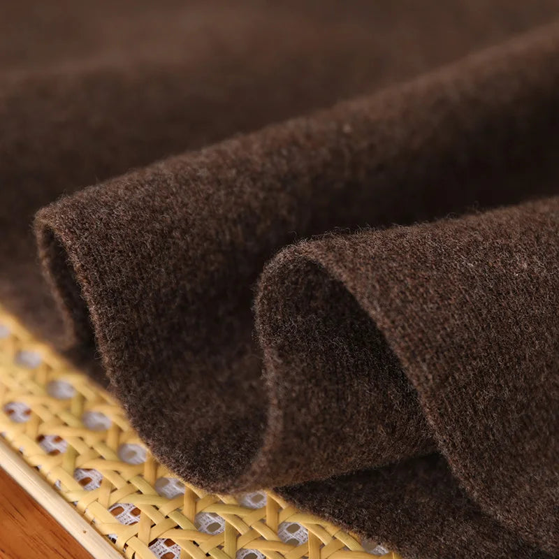 Merino Wool A-Line Mini Skirt