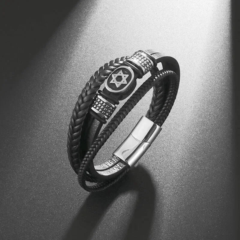 Men’s Handmade Leather Infinity Bracelet - Jeglowstore