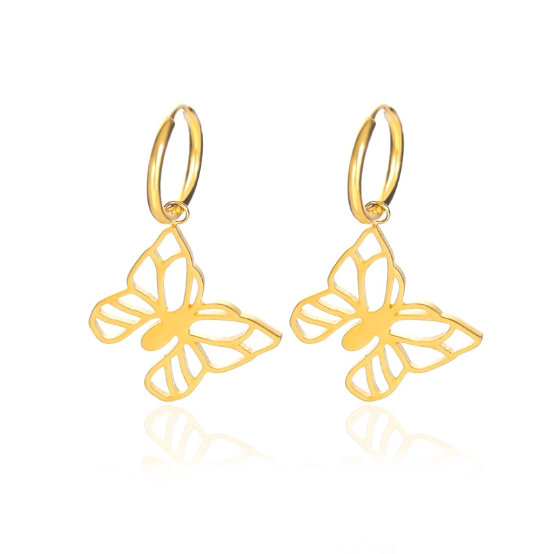 Vintage Geometric Metal Earrings For Women Punk Cross Dangle Moon Earrings 2022 Trend of Earrings Ear Piercing Jewelry