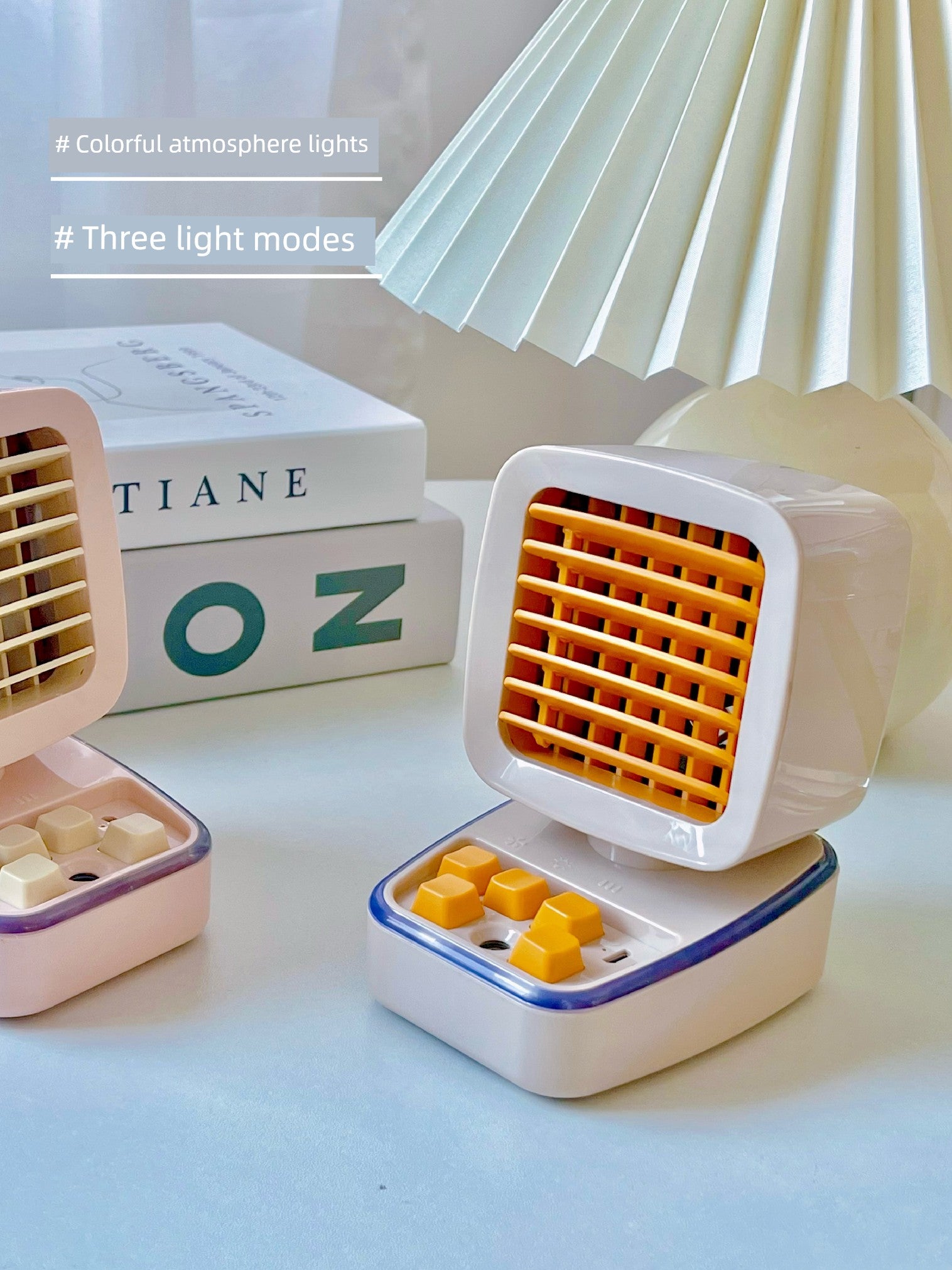 [Immaterial] Retro Game Machine Thermantidote Multi-Color Optional Student Cute Desktop Hydrating Humidifying Fan