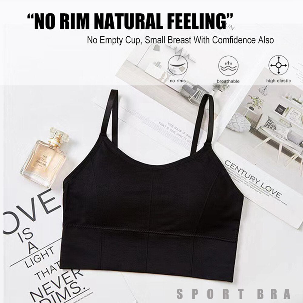 Backless Sportswear Woman Gym Sports Bra Seamless Womens Underwear Adjustable Shoulder Strap Inner Padded Yoga Vest Bralette