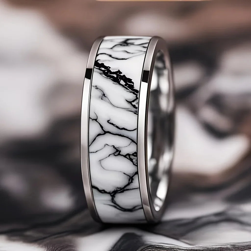 Turquoise Stainless Steel Rings - Jeglowstore