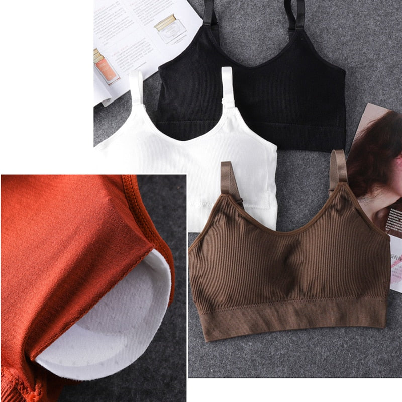 Seamless Sports Bra Women Fitness Top Yoga Bra For Cup Black White Running Yoga Gym Crop Top Women Push Up Sport Bra Top