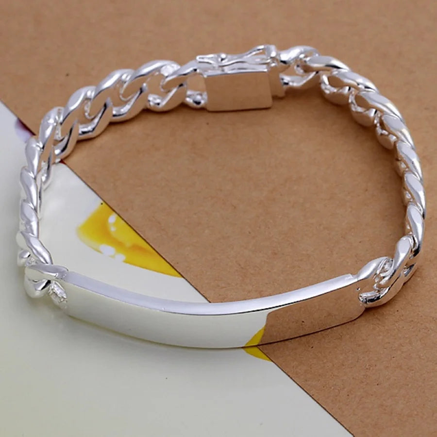 Sterling Silver Geometric Bracelet - Jeglowstore